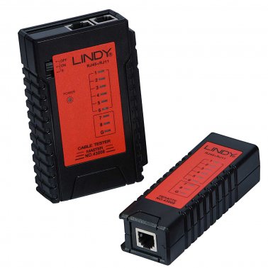 Lindy 43008 Tester per cavi LAN RJ45/12/11/10