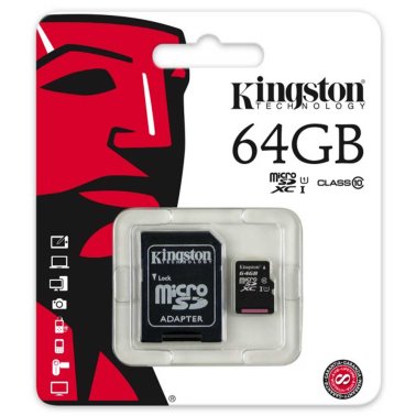 Kingston SDC10G2/64GB microSD 64GB con adattatore