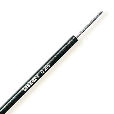 Cavo Unipolare Flessibile a Trefoli 0.5 mm² in Rame Stagnato Guaina in PVC Nero