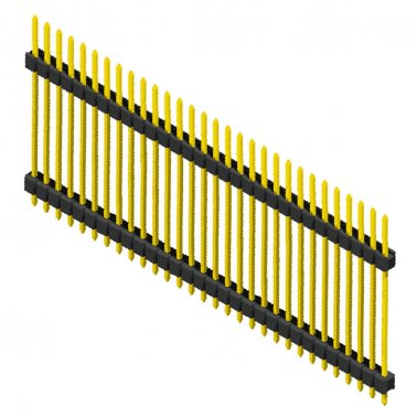 Pin Strip  40 Poli doppia plastica singola fila passo 2,54mm Altezza 36mm