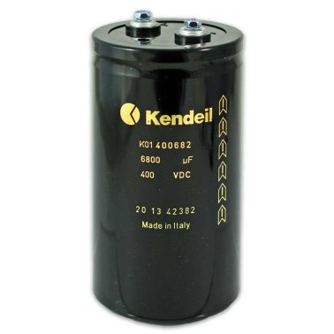 Condensatore Elettrolitico Kendeil 6800uF 400VDC 76x143 mm terminali a vite K01400682