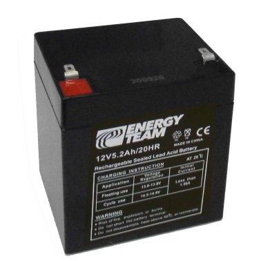 Batteria Ricaricabile al Piombo 6V 4,5Ah EnergyTeam ET6-4.5 Formato 4Ah 