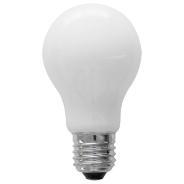 Lampadina a LED E27 8W 230V Vetro Bianco Luce Bianco Caldo 3000K