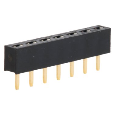 Pin Strip Femmina 7 poli passo 2.54mm altezza 3.5mm PTH con contatto Tiger