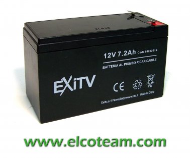 Batteria ermetica al piombo 12V 7,2Ah EXITV
