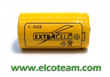 Batteria mezza torcia C 2.5Ah Ni-Cd bottone