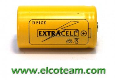 Batteria torcia D 4.4 Ah Ni-Mh bottone
