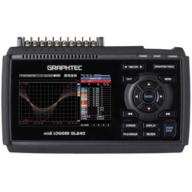 Graphtec midi LOGGER GL240 Data Logger 10 canali per tensioni, temperature (TC) e umidità