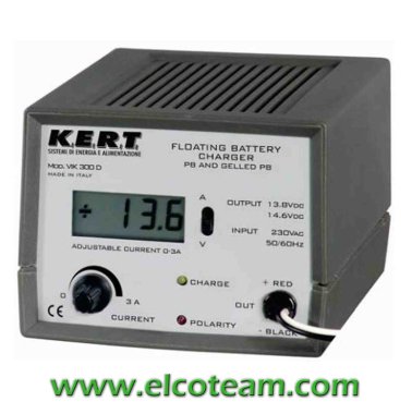 KERT VIK300D Caricabatterie per Batterie al Piombo