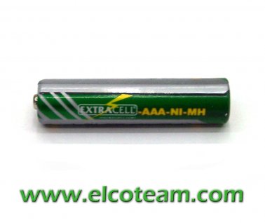 Batteria mini stilo AAA 900 mAh Ni-Mh bottone