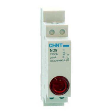 Chint ND9-R230 Spia led modulare rossa 230Vac/Vdc 1 modulo DIN