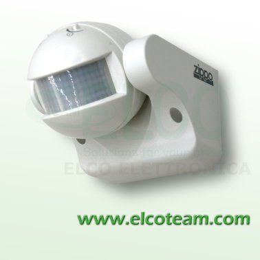Sensore PIR crepuscolare per accensione lampade 1200W max