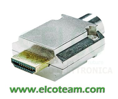 Spina HDMI tipo "A" a saldare per cavo Hdmi Tasker