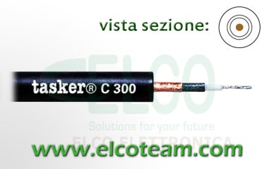 Cavo schermato a spirale 1x0,22 Tasker C300
