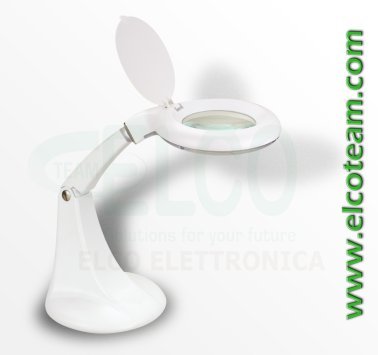 Lampada da tavolo a 15 led con lente 3 + 12 diottrie