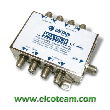 Multiswitch 4 porte SCR Mitan M4X1SCR