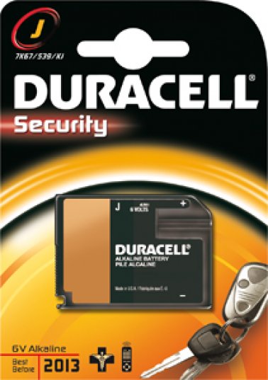 Pila DURACELL Security tipo J - 7K67