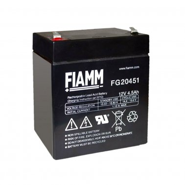 AGM Compatibile Fiamm FG20451 Batteria al piombo ricaricabile 12V 4,5Ah ermetica UPS 