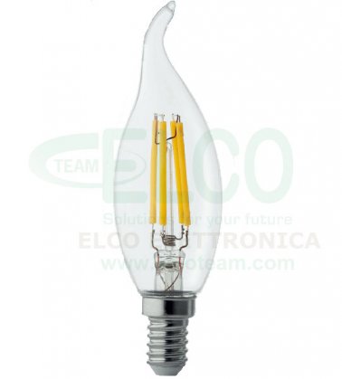 Lampada a Fiamma Wire LED a filamento 4W base E14 - 35W equivalenti