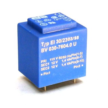 Era EI30 / 23 2.8VA - 115V - 2x12V Encapsulated Transformer