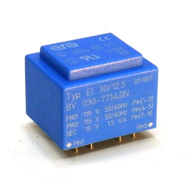 Era Encapsulated Transformer EI30 / 12,5 1,5VA - 2x115V - 15V