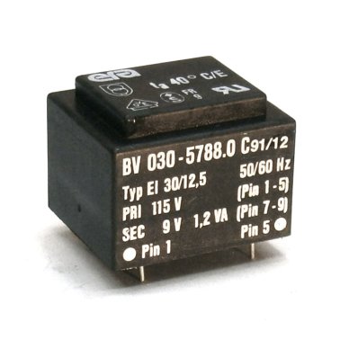 Trasformatore Incapsulato Era EI30/12,5 1,2VA - 115V - 9V