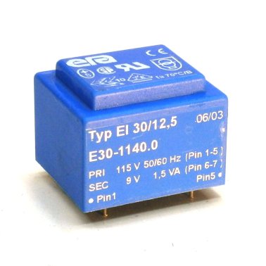 Era Encapsulated Transformer EI30 / 12,5 1,5VA - 115V - 9V