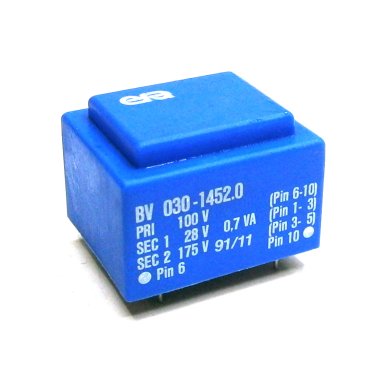 Era Encapsulated Transformer EI30 / 10,5 0,7VA 100V - 28V - 175V