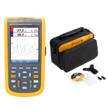 Fluke 124B/S Oscilloscopio Portatile ScopeMeter 40MHz con Custodia e Software