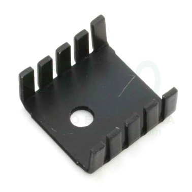 Dissipatore tipo ML7 per TO-220 Anodizzato Nero RTH 29°C/W