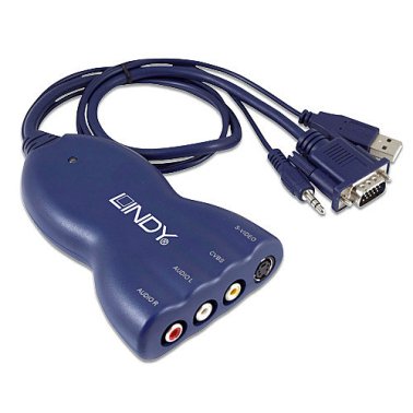 Lindy 32570 Convertitore VGA a TV (PAL con Audio)