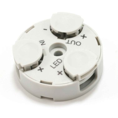 Connettore giunzione per collegamento lampade e LED in serie