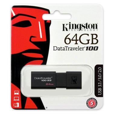 Kingston DT100G3 / 64GB 64GB USB 3.1 Pendrive