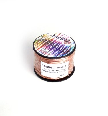 Tasker TSK63-10 Transparent ribbon Section 2x1 mm Coil 10 meters