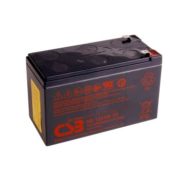 CSB HR1234W Lead acid sealed battery 12V 9Ah with high discharge current