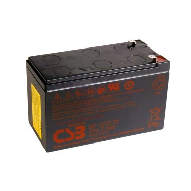 CSB GP1272 F2 Lead-acid sealed battery 12V 7,2Ah faston 6,35 mm
