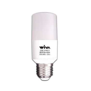 Lampada Led Tubolare 9W attacco E27 4000K Wiva 12100371