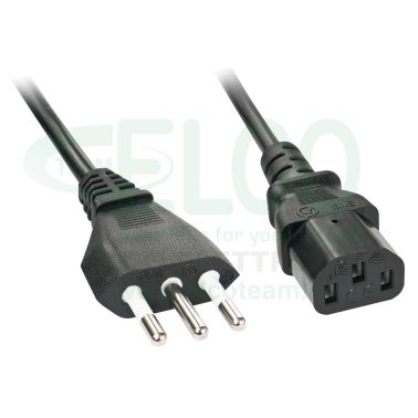 Power cable IEC-C13 Italian plug 2 meters