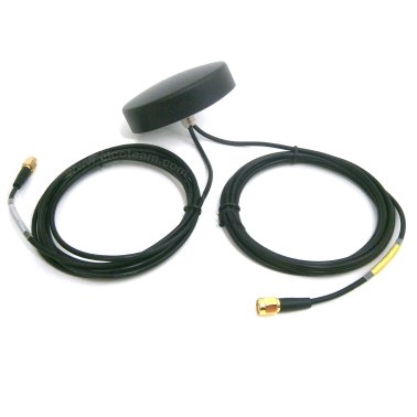 Antenna Piatta Tonda Combinata GSM e GPS da esterno IP67