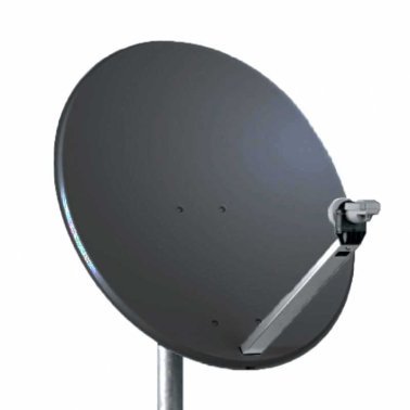 Satellite dish 80 cm in Sky Aluminum Compatible TELE System PF80 Anthracite Gray