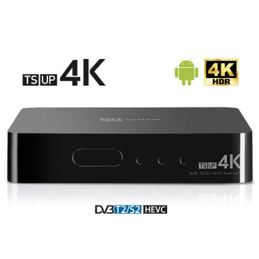 Smart Box Android con Decoder Digitale Terrestre e Satellitare 4K TELE System TS UP 4K 21005290