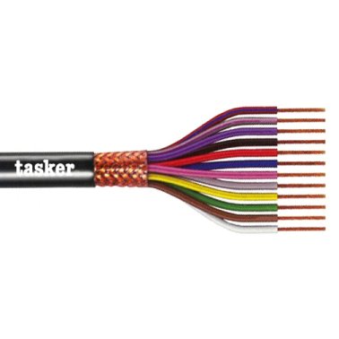 Shielded braided cable 12x0,15mm Tasker C12015