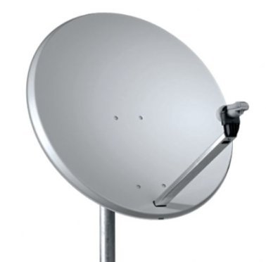 TELE System PF85 Parabola Satellitare 85 cm Bianca in Alluminio