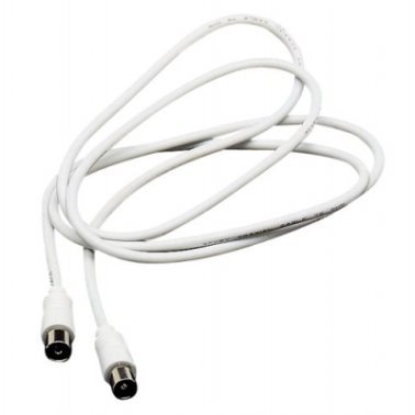 TV Antenna Cable Male - Female - 1,5 meters White color