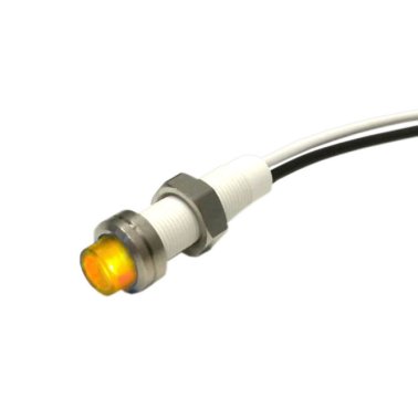 Spia Luminosa a Led 12V DC colore Giallo Ø6mm Slim CM/06