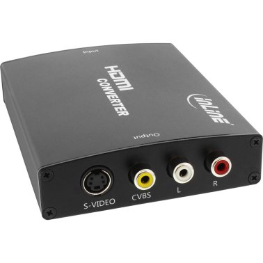 HDMI to S-Video Converter and Analog RCA Composite Video with InLine 65006 stereo audio