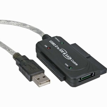 Adattatore da IDE / SATA a USB 2.0 con alimentatore InLIne 76670I