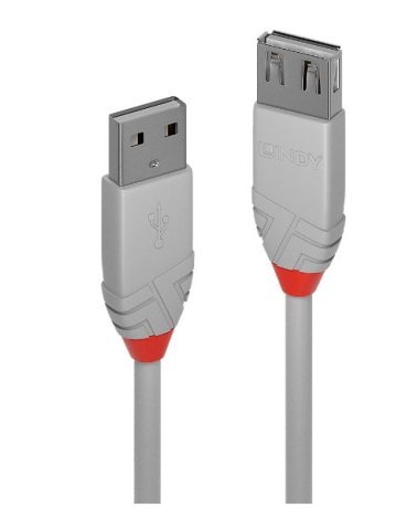 Prolunga USB 2.0 Tipo A Anthra Line M/F 5m