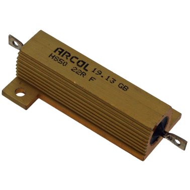 Resistenza 4,7 Ohm 50 Watt 5% Corazzata ARCOL HS50 22R F