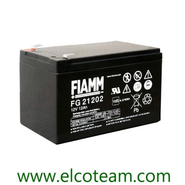 Fiamm FG21202 Batteria ermetica al piombo 12V 12Ah